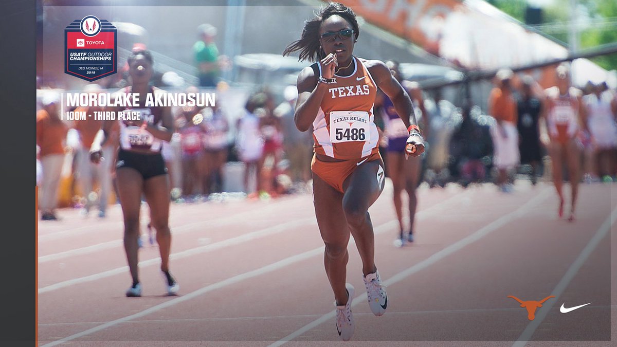 TexasTFXC's tweet photo. A big congrats to former 22-time @USTFCCCA All-American and 2016 Olympic gold medalist @MsFastTwitch for securing her spot in Doha with @TeamUSA in tonight's 100m final! #HookEm 🤘🇺🇸 https://t.co/uo6gPLTW0R
