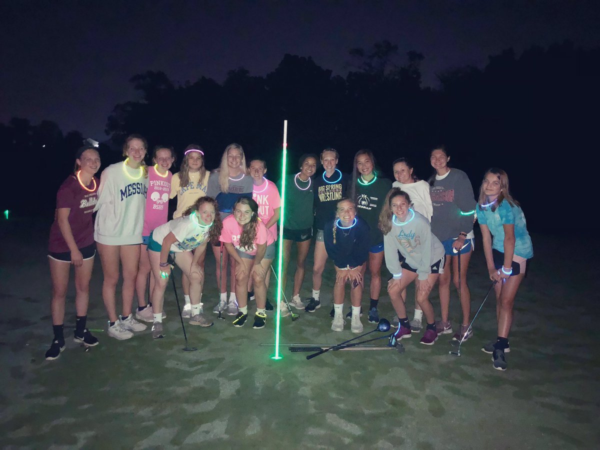 One of my favorite nights of the year! #nightgolf #bshsrocks 🏀🐾⛳️🌙