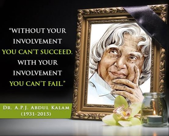 #सपने वो नहीं है जो आप #नींद में देखे, 
सपने वो है जो आपको #नींद_ही_नहीं आने दे।– अब्दुल कलाम (Abdul Kalam)🙏
#APJAbdulKalam 
#4thDeathAnniversary