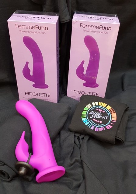FEMME FUN - PIROUETTE.

*turbo button
* 360degree motion
*100% prem quality realistic feel liquid silicone
*USB rechargeable
*Wireless remote.
*8 powerfull motions
*3 motors

#femmefunn #littlesisters #sex #fun #orgasm #rabbit #vancouver <a href="/LittleSistersCA/">Little Sisters</a>