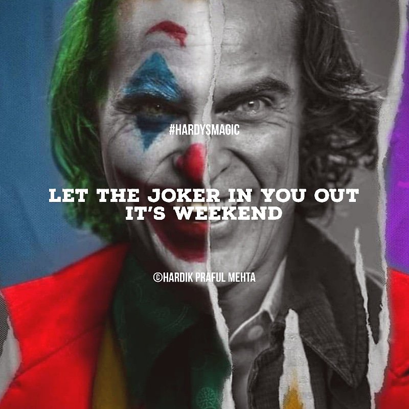 hhharsh2006me's tweet photo. #HardysMagic #MicroQuotes #MicroTales #MicroBlog #Blog #Quote #Follow #Joker #JoaquinPhoenix #Joker2019 #WhySoSerious #IAmNotBad #IAmMe #IAmOriginal #DCEU #DCWorld #Oscars #Weekend #Saturday #SaturdayNight #Blast #SarcasticIndian #SarcasticBro #Sarcasmo #Sarcastic #Sarcasm #July https://t.co/DuHd0SVN4R
