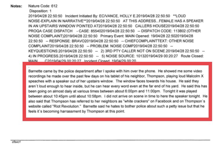 RIOT_Revolt's tweet photo. To highlight the obsession that Donald Gene Barnett and the @GarnerPolice have with Mikisa Thompson and her family. 

Donald has not only used the police to harass his neighbor on multiple occasions, but also admits to having stalked personal Facebook accounts as well. https://t.co/QjY7jBIaNH