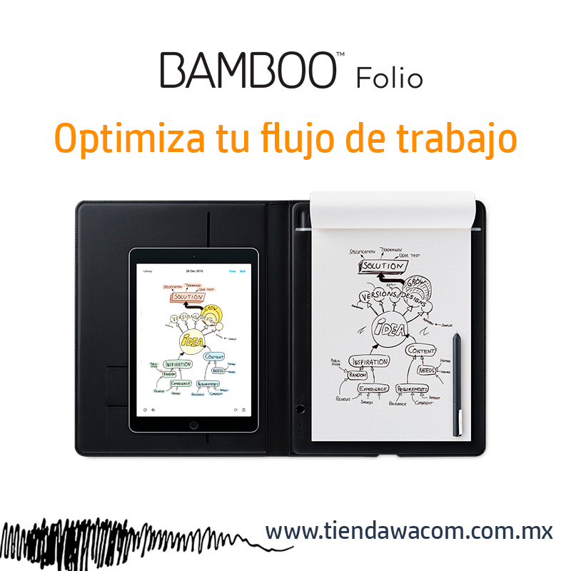 WacomMexico's tweet photo. Trabaja de forma más inteligente con el Bamboo Folio. 🤓
.
Escribe naturalmente con lápiz en cualquier papel, luego guarda, arregla el formato y comparte tus ideas en la nube. https://t.co/g21StmFl0L