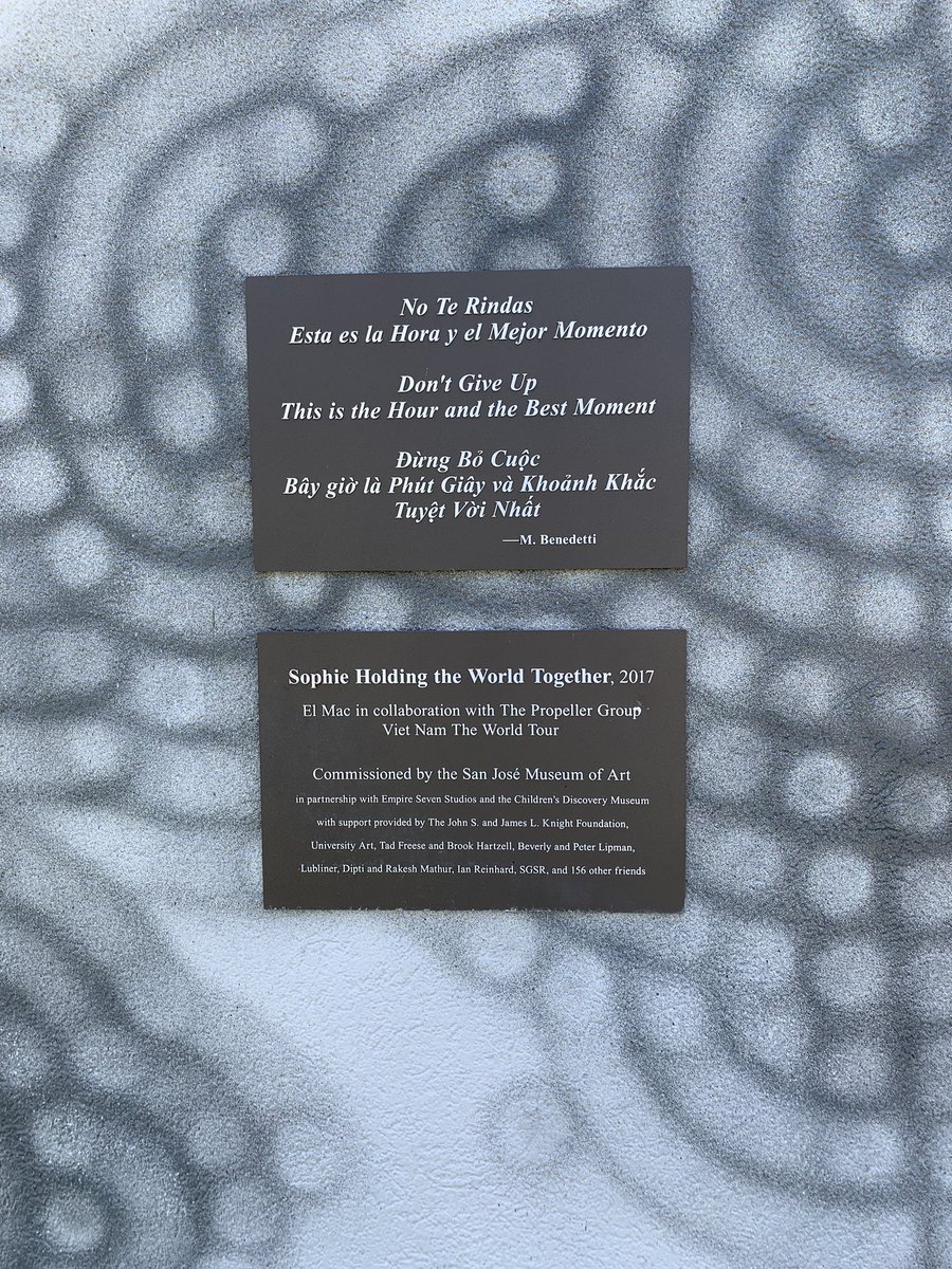 Sophie holding the wall together