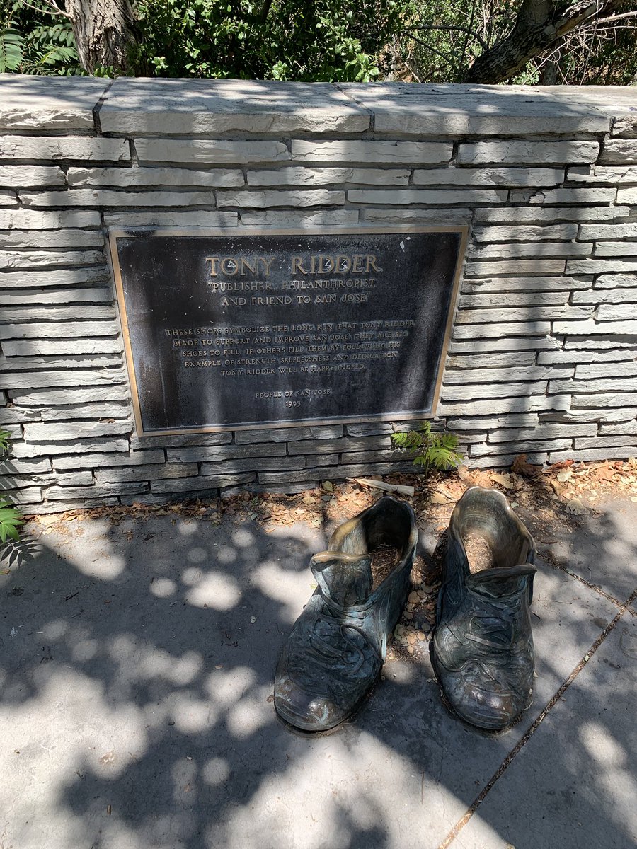 Tony Ridders shoes with plaque