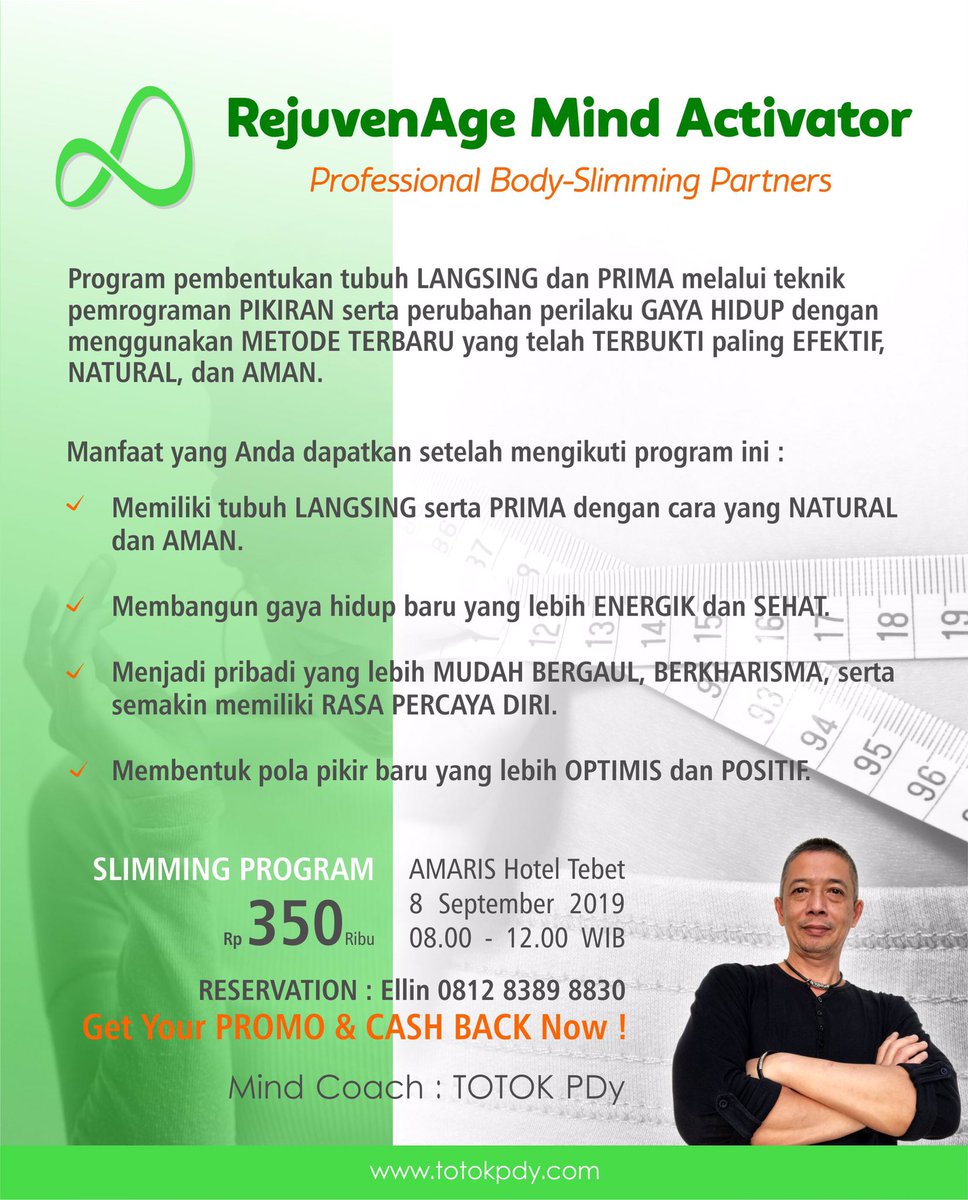 totokpdy's tweet image. Mengapa banyak sekali orang yg sulit memiliki #tubuhlangsing padahal sudah menjalankan program diet?

Tahukah Anda bhw #programdiet yg salah justru semakin menjauhkan impian Anda utk #melangsing ?

Jika Anda ingin tahu jawabannya segera hubungi sekarang : @ellinfas 0812-8389-8830