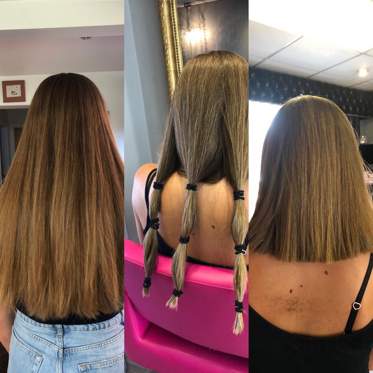 Very proud of my baby girl whose had 7 inches of her hair cut off for the little princess trust to make wigs for children who need them. In typical yaz style doesn’t want a fuss making! She’s a little star!! ❤️❤️❤️