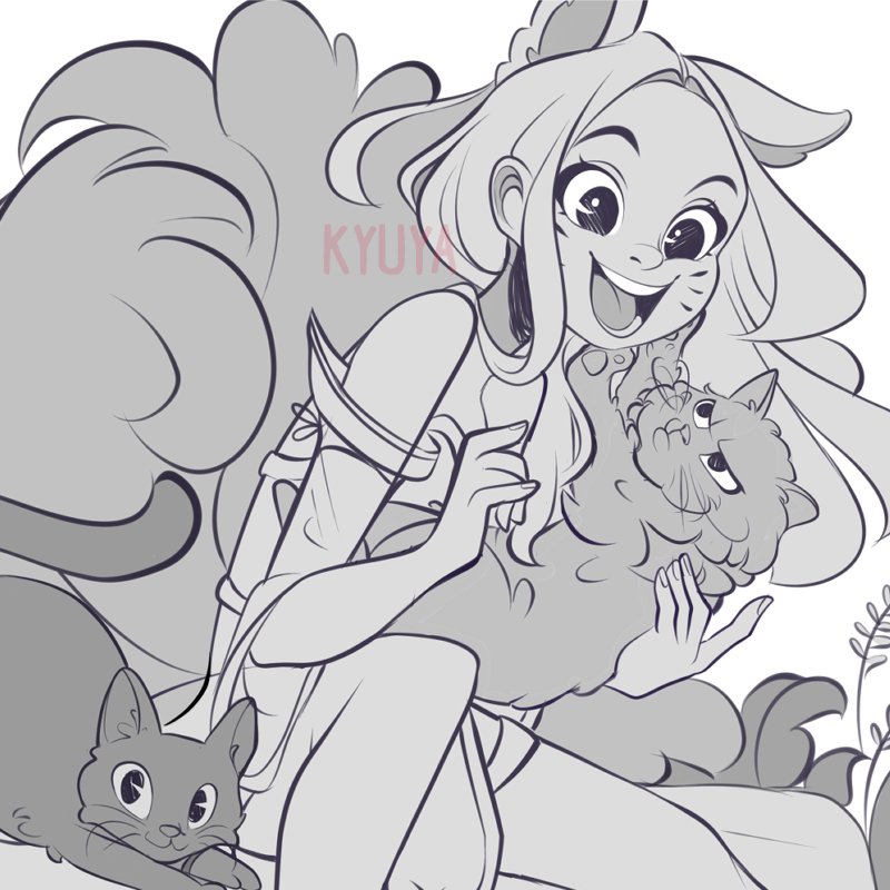Eu acabei o sketch da minha tela de espera do canal da Twitch (era a ultima coisa que faltava). É simplesmente eu vestida de Ahri com o Luke e a Lilith, não posso garantir a qualidade do conteúdo, mas o visual eu garanto que tá fofurento ❤️ pkspkspks ficou assim um pedacinho. 