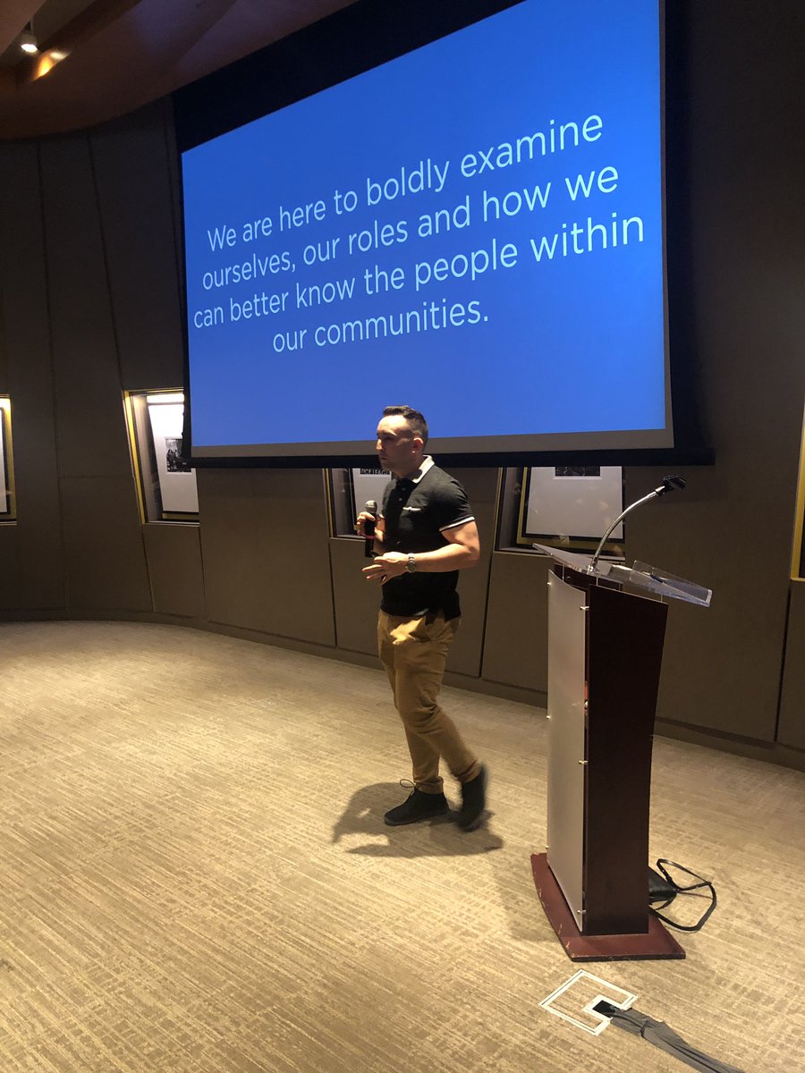 Shapers_ATL's tweet photo. “Why are we in Atlanta this weekend?” - @IanSCohen1, program chair for #SHAPENAC2019 

#BelovedCommunities https://t.co/CLXdQ6sMXv