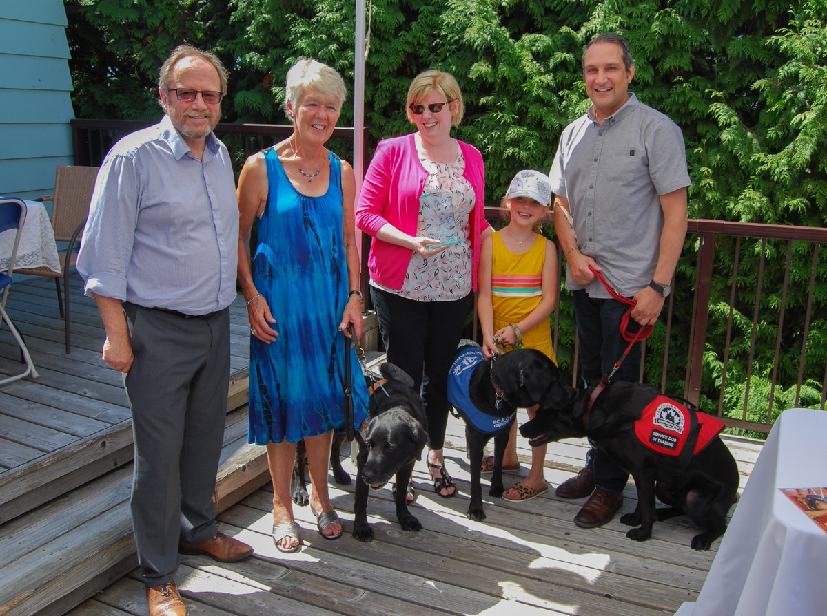 bcguidedogs's tweet photo. A great time today with @CQualtro! @bcguidedogs hosted a lunch to congratulate Minister Qualtrough for her efforts to advance the rights of persons with disabilities and to celebrate the #AccessibleCanadaAct #AccessAbility #GuideDogs #AutismSupportDogs #PTSDServiceDogs https://t.co/Tl3MRKhWkq