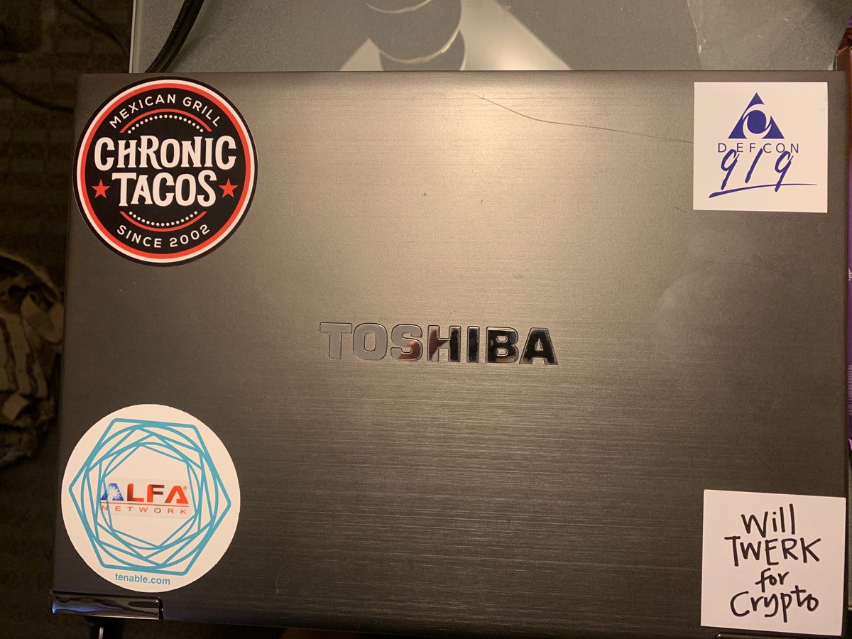 Took the family to <a href="/chronictacosnc/">Chronic Tacos North Carolina</a> for the first time, food was amazing, service was spectacular and I even scored a new sticker for my old lappy!