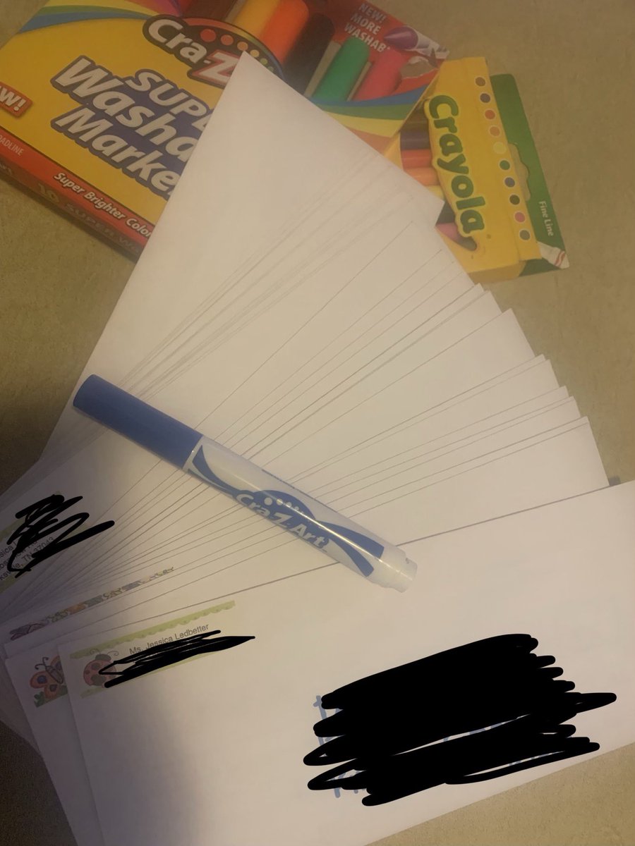 MsJessica2nd's tweet photo. 30+ letters to former students about to get stamped and dropped in the mail! It’s starting to hit me that I won’t be a blue jay this school year. 😢 BUT I’m excited to begin a new chapter! So here’s to a great 2019/2020 school year! Muah! #ccsdtn #signsealeddelivered https://t.co/oeyD69YHpm