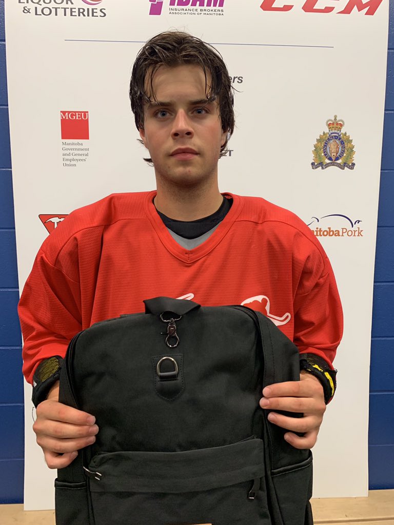 Game Star | Congratulations to <a href="/BluesWpg/">Winnipeg Blues</a> Prospect FWD Logan Danis who was named the Zuieke Player of the Game for Team Red in Game 1 of the 2019 #MJHL Prospect Development Camp.