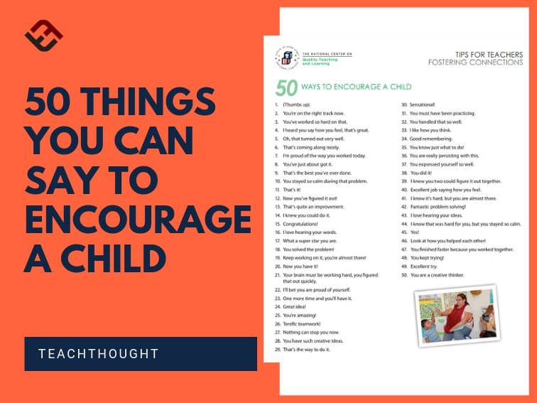 50 Things You Can Say To Encourage A Child - bit.ly/2x4Saxd
