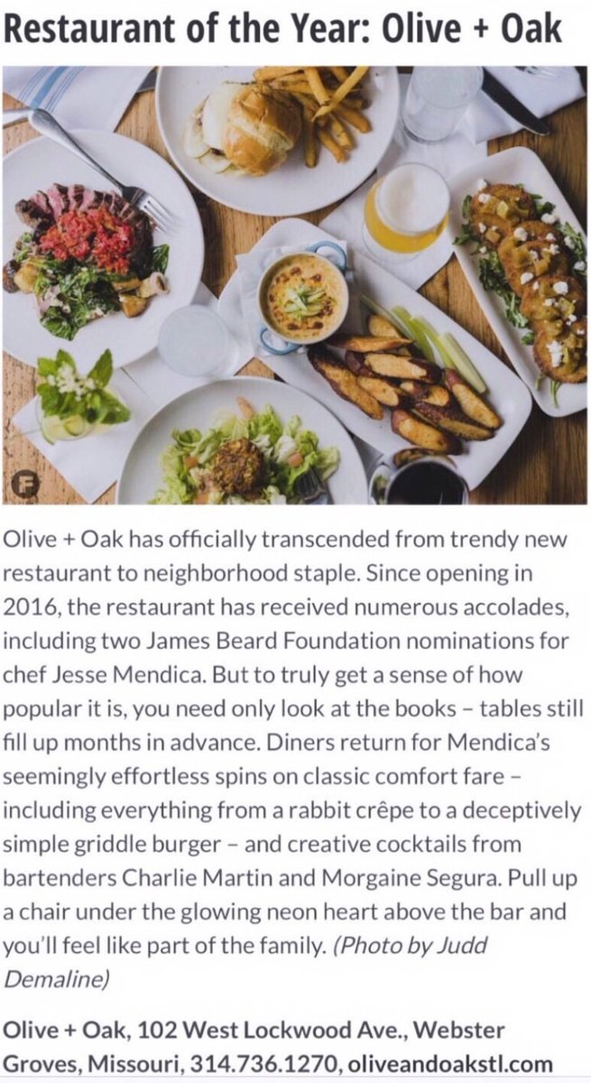 oliveandoakstl's tweet photo. Thank you, again, @feastmag https://t.co/BftaaYO9ws