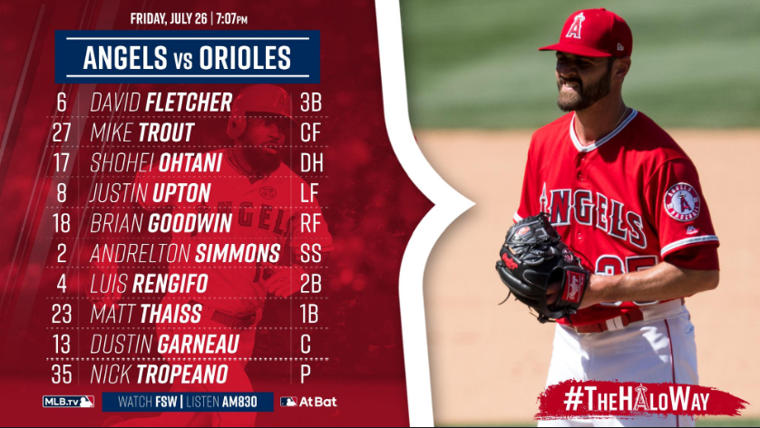 AngelsBeisbol's tweet photo. Estos son los elegidos para enfrentarnos a los Orioles. #AngelsBéisbol

No te lo pierdas: https://t.co/C6rOQPWlGa
#TheHaloWay https://t.co/dKBlSGwTfu