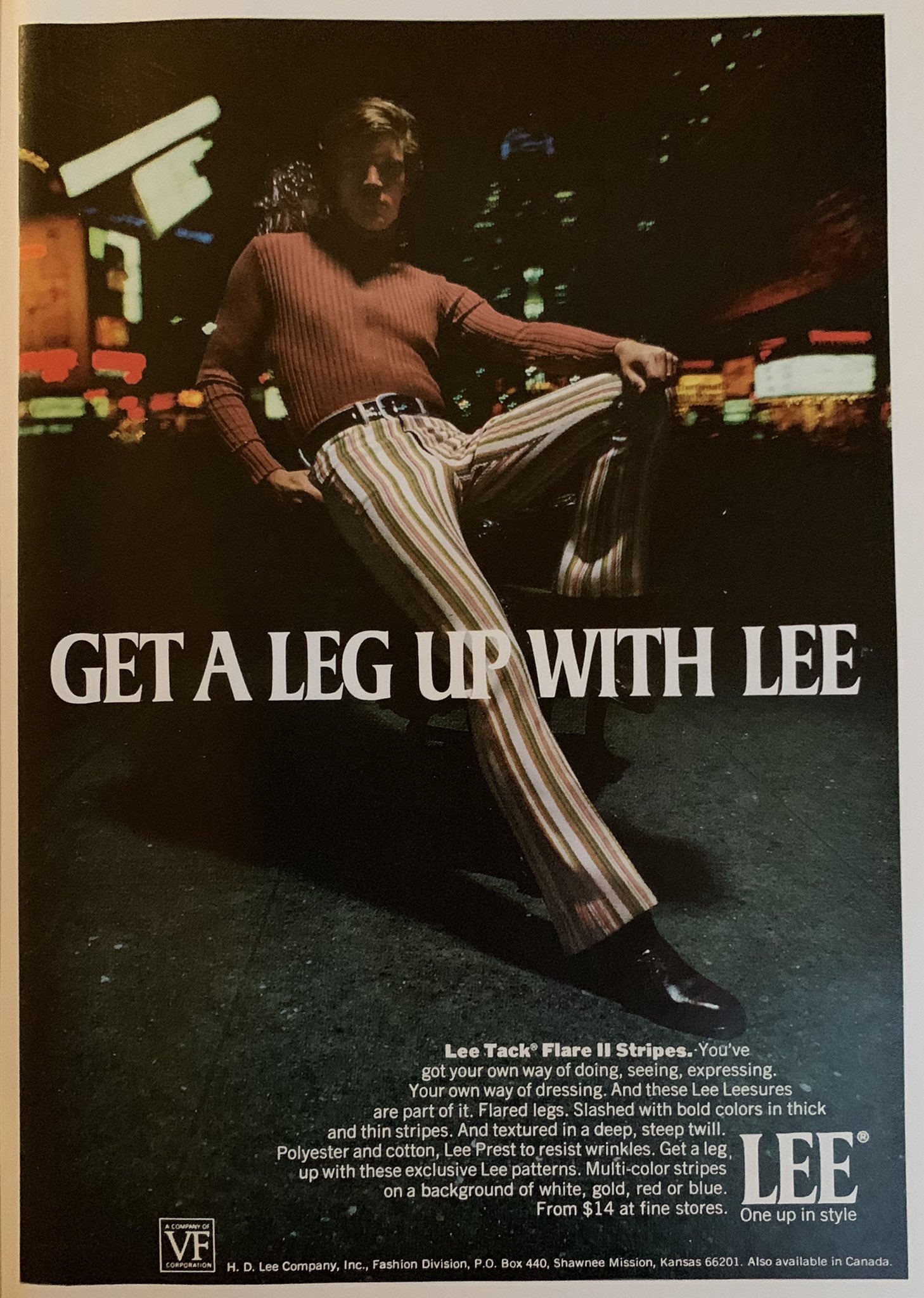 70s Fashion on Twitter "Get a leg up with Lee 1970s LeeJeans 