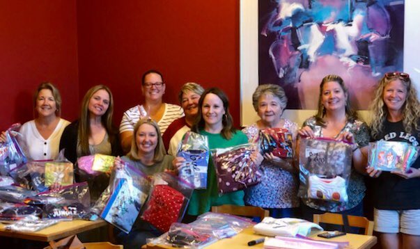 Another successful Christmas In July Party! I’d say I’m surprised, but with this amazing group of friends &amp; family-I’m not! Each of them as generous as the next!We collected 41 sets of PJ’s/books to donate to Pajama Program! #givingback #thepajamaprogram #2019christmasinjuly