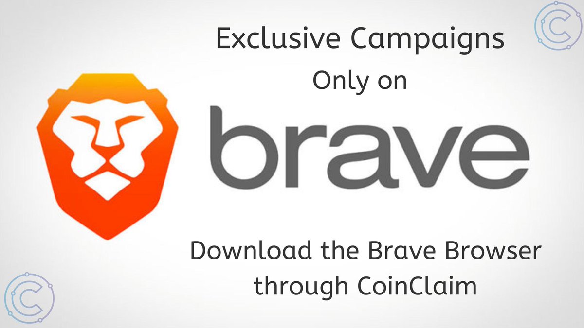 CoinClaim is offering exclusive campaigns that can only be claimed if you download the Brave Browser through the dashboard: buff.ly/2ZdsF81 Get 10 CLM each day for 30 days when you claim tasks through Brave Browser!