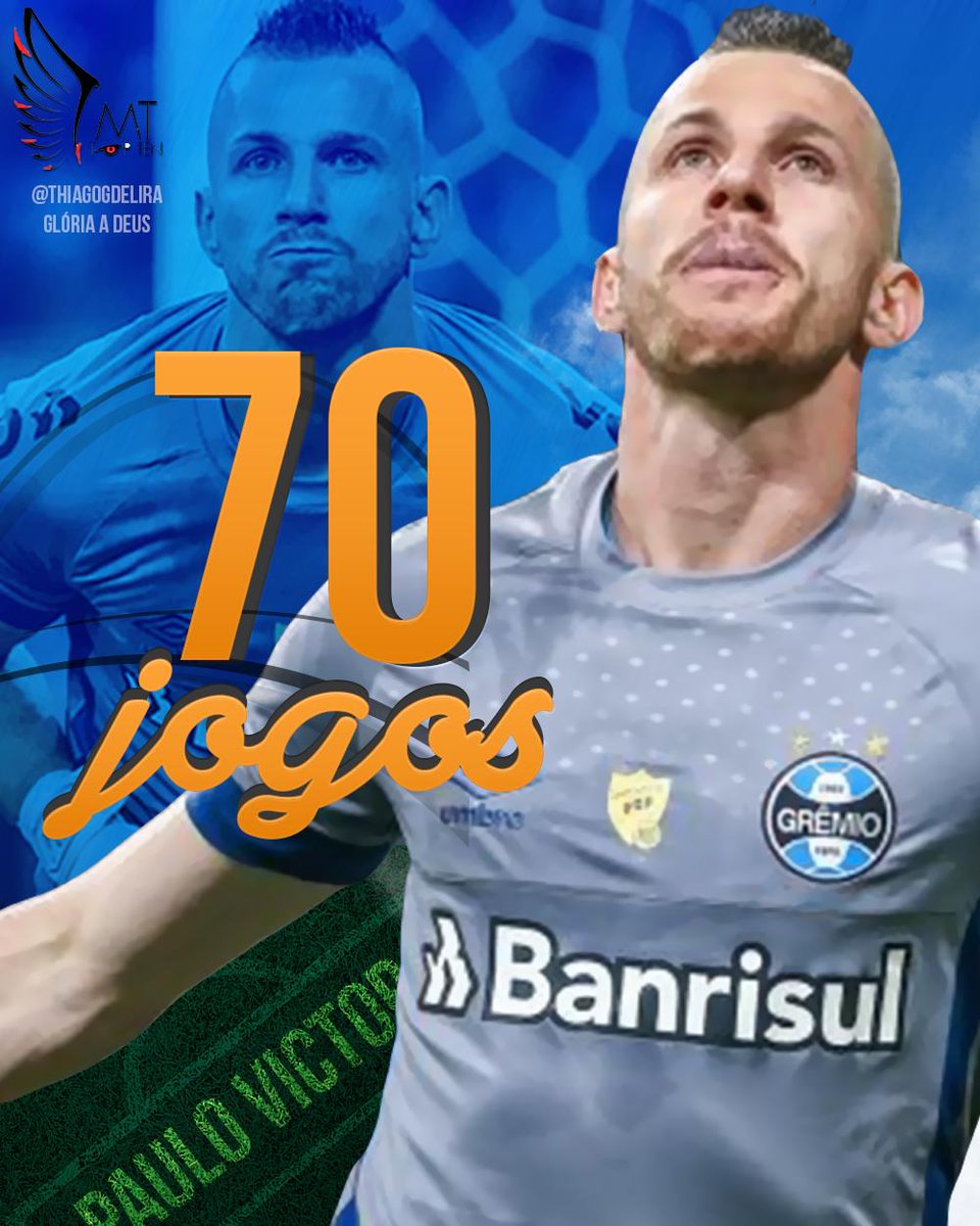 48paulovictor's tweet photo. São 70 jogos pelo Tricolor-Gaúcho, @Gremio . Gratidão a todos, e desejo o melhor de Deus para todos vocês.Obrigado, SENHOR! #PV48 #DEUSÉFIEL
Arte: MT Top Ten / @thiagogdelira https://t.co/BrNC57OD1n