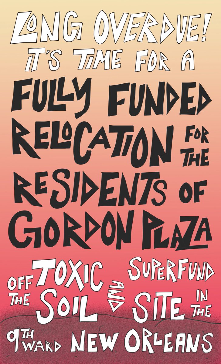 Sanashihla's tweet photo. There are OVER 100 toxicities, many cancer causing, in #GordonPlaza in the Upper 9th Ward in #NewOrleans on the Agriculture Street Landfill right now. This MUST be course corrected ASAP!!! https://t.co/QgI6R04Aiu