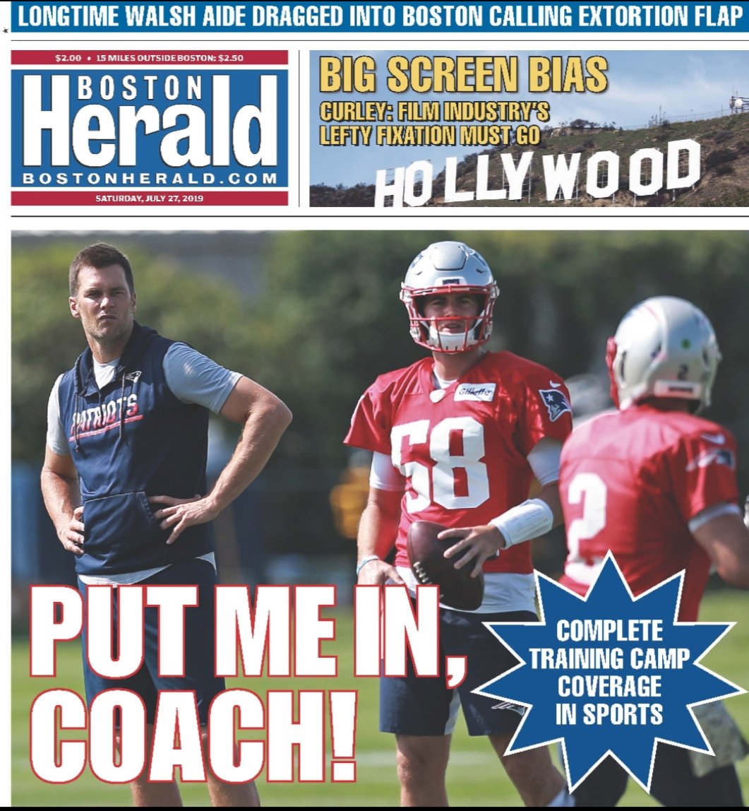 BHsciacca's tweet photo. Saturday page one https://t.co/i5mK37p34d