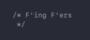 skojder's tweet photo. (1/2) So today at work, I came across a comment in some of our code. My first reaction was WOW, that’s harsh: https://t.co/609HhffRm4
