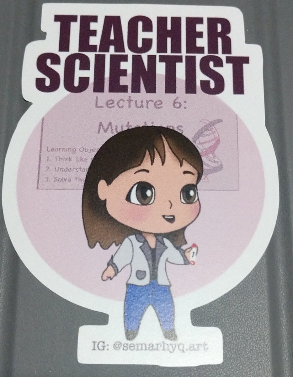 So excited for my new sticker with an amazing design by @semarhyquinones . I love seeing all the #typesofscientists.