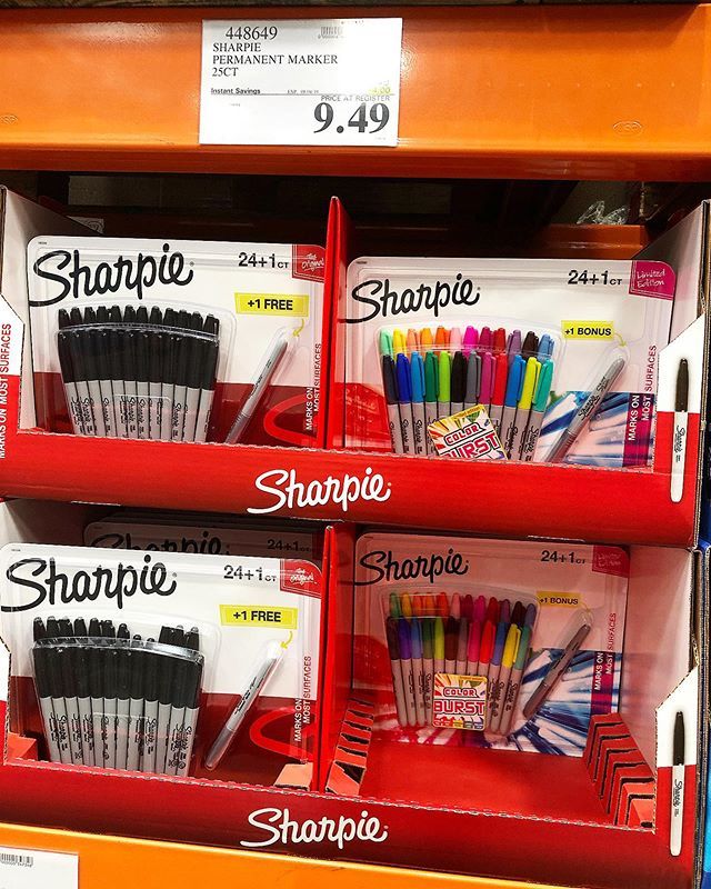 🔥🖊What! This is so cheap! I just paid $3 for 2 at the grocery store!! @sharpie on sale! $4 off now only $9.49 for 25 ct #sharpie #permanentmarker! #costcodeals #costco *pricr and availability may vary!#schoolsupplies #sharpies #deal ends 8/4 ift.tt/2YmaKiz