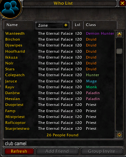 It's a race to the bottom as Club Camel and Vision compete for the illustrious position of US 2nd laughing stock. Check those mailboxes, you're sure to find poach letters from these degenerate guilds desperate to live up to Easy's legacy.