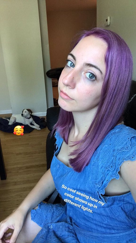 PixiePaffgen's tweet photo. @Lettelle First time I got to do a fun color with my hair and my bf's puppy was being too cute to not be included 🥰 https://t.co/nAr8ItM5PG