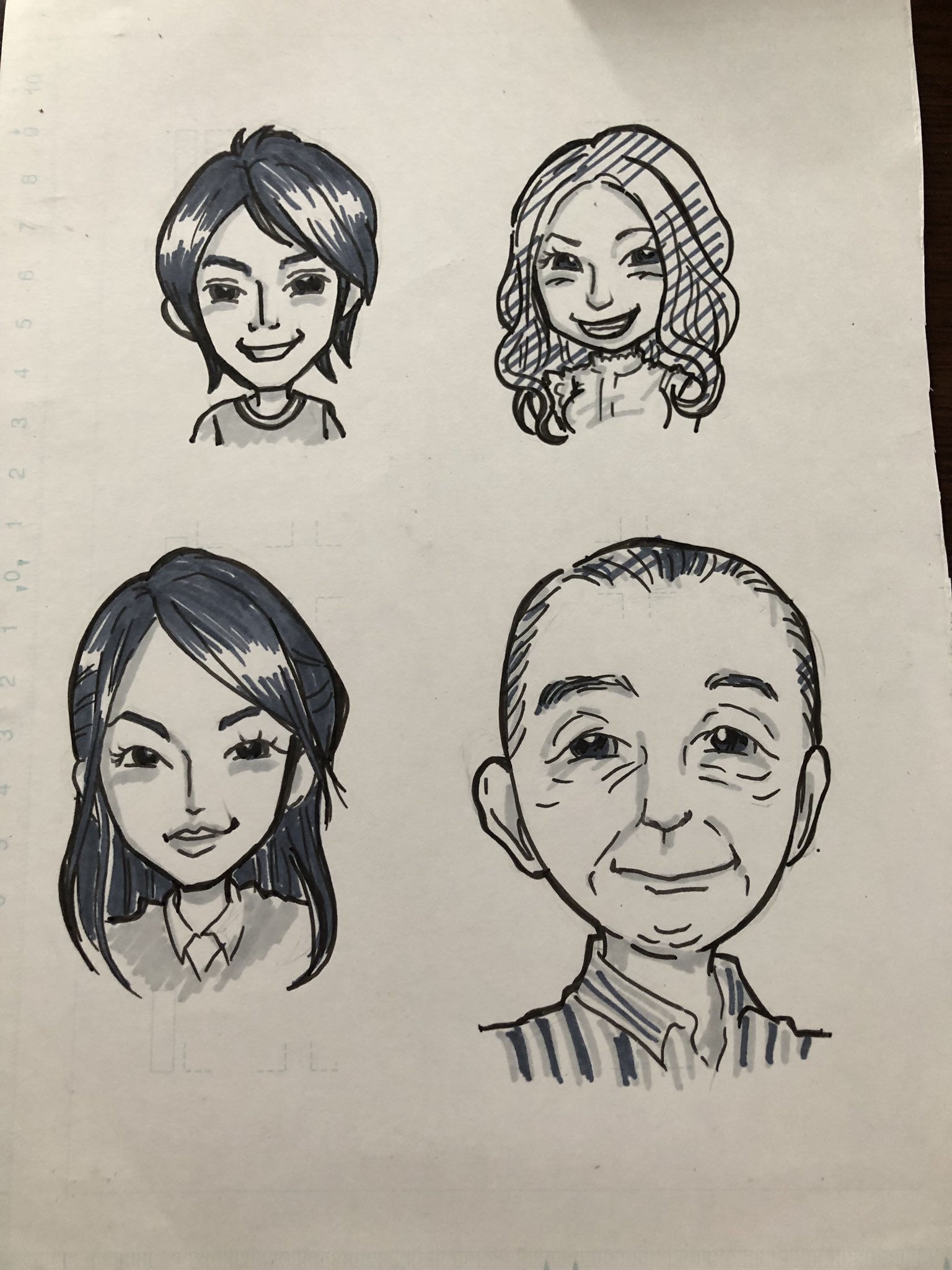 本日の練習似顔絵 Twitter Search Twitter