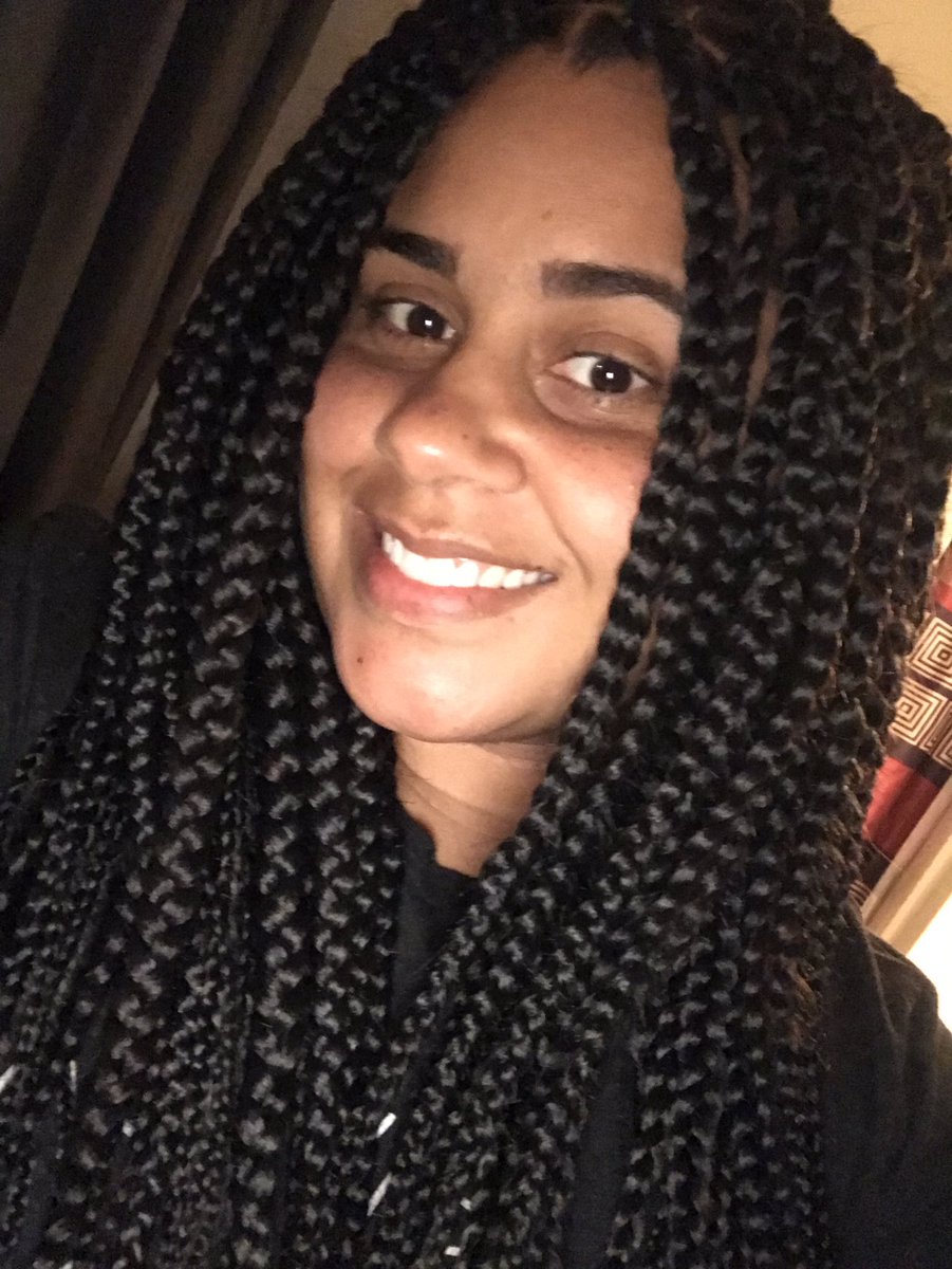 candygirl82's tweet photo. I did a thing with my hair. I wanted to try something different. Fear has been controlling my decisions too much. My first time ever having #boxbraids. Y’all like?  #fearwho #risktaker https://t.co/KVKgiKFgFX
