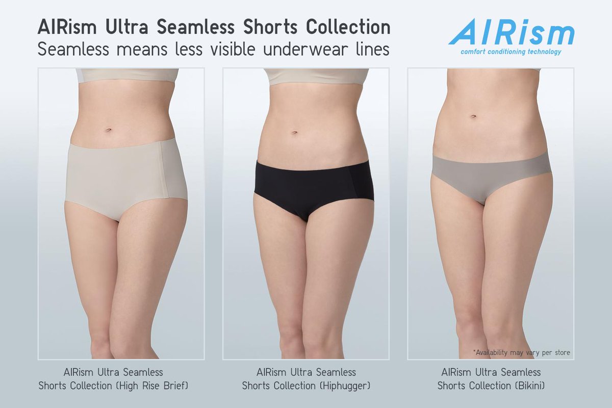 UNIQLO Philippines on X: Enjoy a smooth texture and a seamless design with UNIQLO's  AIRism Ultra Seamless Shorts Collection. Designed with a soft material that  lies flat against the skin for an
