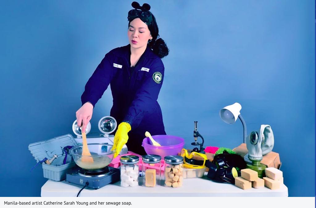 SciWkMedia's tweet photo. 'The art of clean living' @theage previews DISPOSABLE @scigallerymel, exploring the art/science of waste in our society, from sewage soap to plastic munching mealworms. Coming up in #ScienceWeek @Aus_ScienceWeek https://t.co/D9Fq4zckh7 https://t.co/a5a2E3DWZi