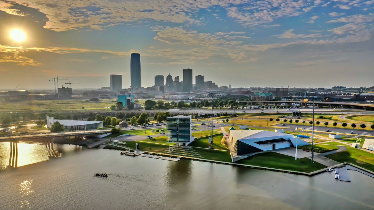 stevejkfor's tweet photo. Spent some time flying around the OKC Boathouse District this evening. Few rowers were out on the river. #OKC #seeokc #travelok #Downtownokc #boathousedistrict #riversport #devonboathouse #oklahomariver #drone #dronepilot #dronelife #dronephotography #dronevideo https://t.co/cw4xiatWIM