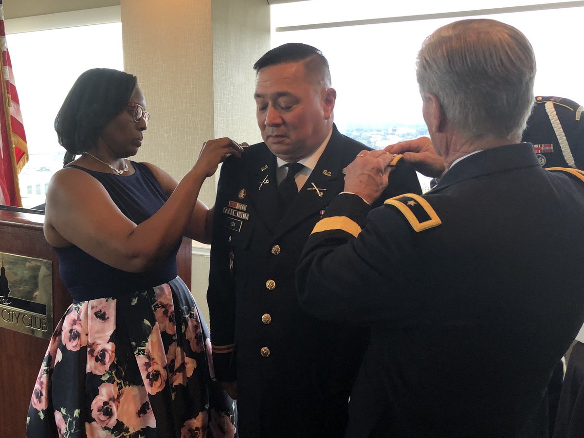 state_guard's tweet photo. Proud of our SC State Guard members who were promoted this evening at the Capital City Club: Colonel Cox and Colonel Van Beuren. #scstateguard #TrainedAndReady @CapitalCityClub https://t.co/QjMQpyVrcL