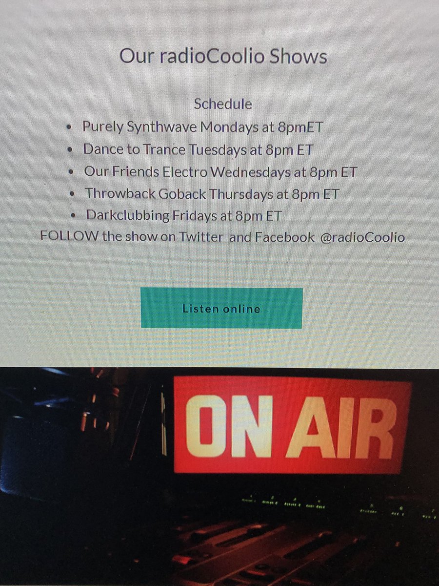 radioCoolio ๐ป๐๐ฎ๐๐จ๐ฆ (@radiocoolio) on Twitter photo Do you want to radioCoolio too? Check out our shows. Join in the chat together about the playlist while you listen live with our really coolio fans on <a href="/radioCoolio/">radioCoolio ๐ป๐๐ฎ๐๐จ๐ฆ</a> blog #New #Schedule #details #stayposted Do you want to radioCoolio too? Check out our shows. Join in the chat together about the playlist while you listen live with our really coolio fans on <a href="/radioCoolio/">radioCoolio ๐ป๐๐ฎ๐๐จ๐ฆ</a> blog #New #Schedule #details #stayposted