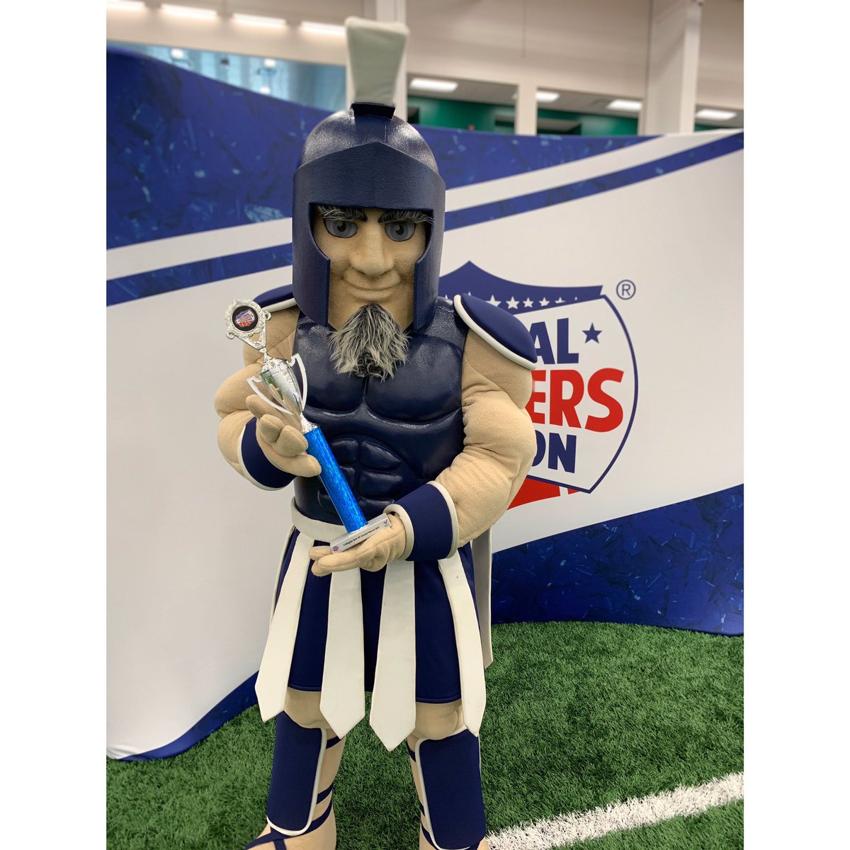 “TRI” The Triton made School History at NCA Camp today. He was awarded the 2019 NCA Collegiate Best Overall Mascot at NCA Camp. #TriTheTriton #TritonNation #TheTritonWay