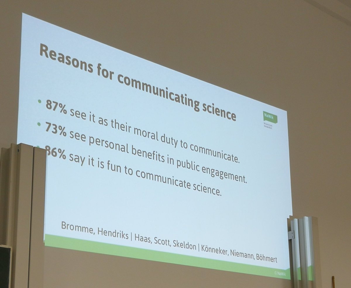 SciVisTo's tweet photo. So true! Tobias Maier @NaWik enlightens us why and how to communicate science! #molbiosym #scicomm https://t.co/8Oz0NhgitJ