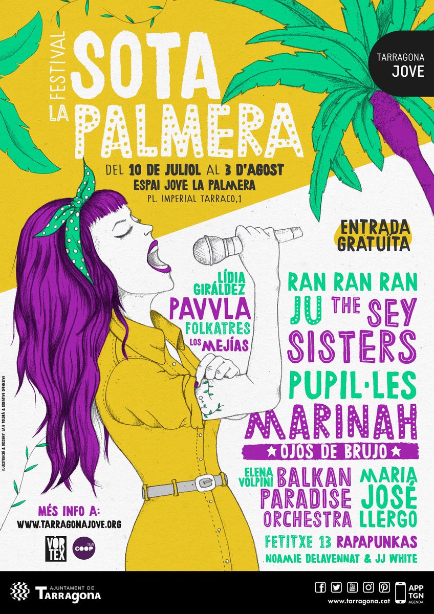 TGNcultura's tweet photo. 🎶 “Secretly hoping you catch me looking” és el segon disc de @pavvla_. Tindreu el plaer d’escoltar-la avui en directe al #FSLP2019, juntament amb la música de Noémie Delavennat i J.J. White. A partir de les 22 h! https://t.co/DS4tIXk5H9 https://t.co/IR15I3PhYt