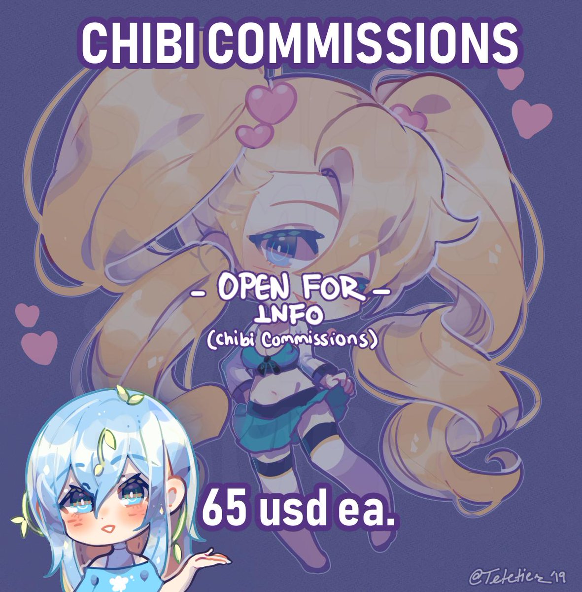 tetetier's tweet photo. I'm opening up chibi comms of this type for 65 USD! I'm taking 1 slot (not fcfs though). 

There is the option of being waitlisted since I'm not sure how many I feel confident doing. Just check that! 

click this link for more info!! RT's appreciated
https://t.co/K3cFzIpdDo https://t.co/p1zlblpnk2