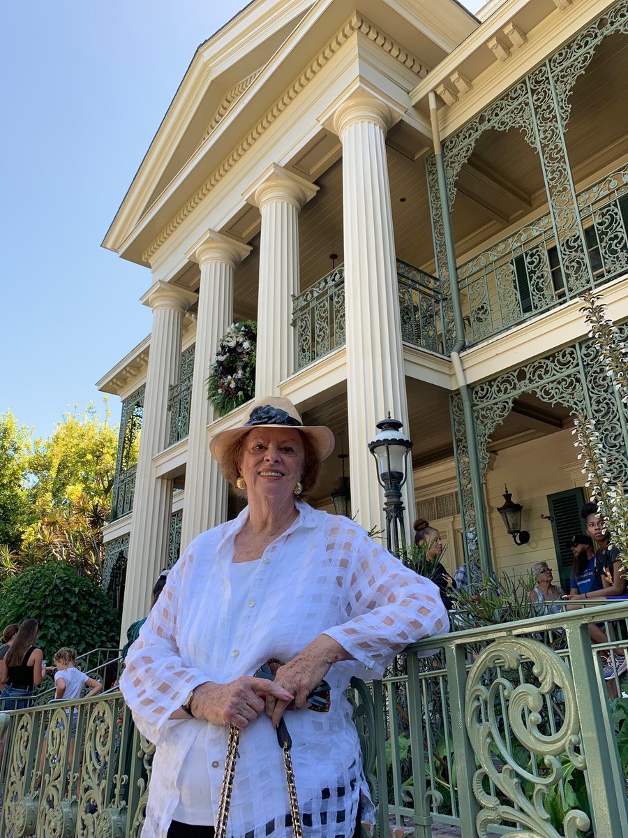 The woman behind the wallpaper, Tania McKnight Norris, Imagineer from 1964 to 1970, returned to the scene of the crime today for the first time since 1970! #Mansion50