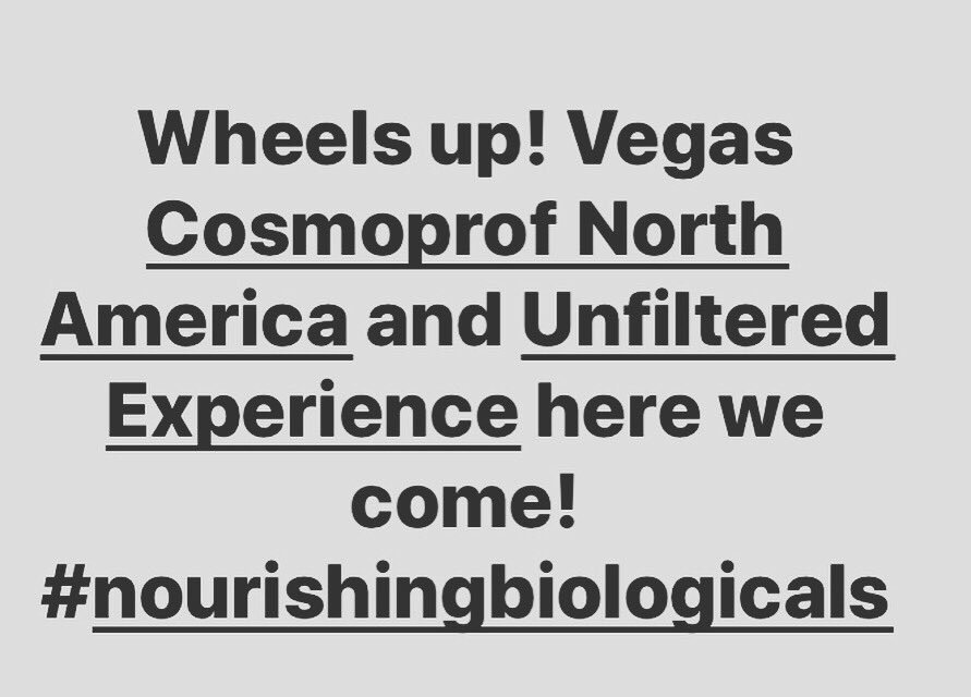 Movida24daily's tweet photo. Excited for @nourishingbio launching at @cosmoprofna and @UnfilteredXP #movida24daily #movida24peeps #miracularcom #nourishingbiologicals #cosmoprof2019 #unfilteredxp https://t.co/MkGMbr0Bu8