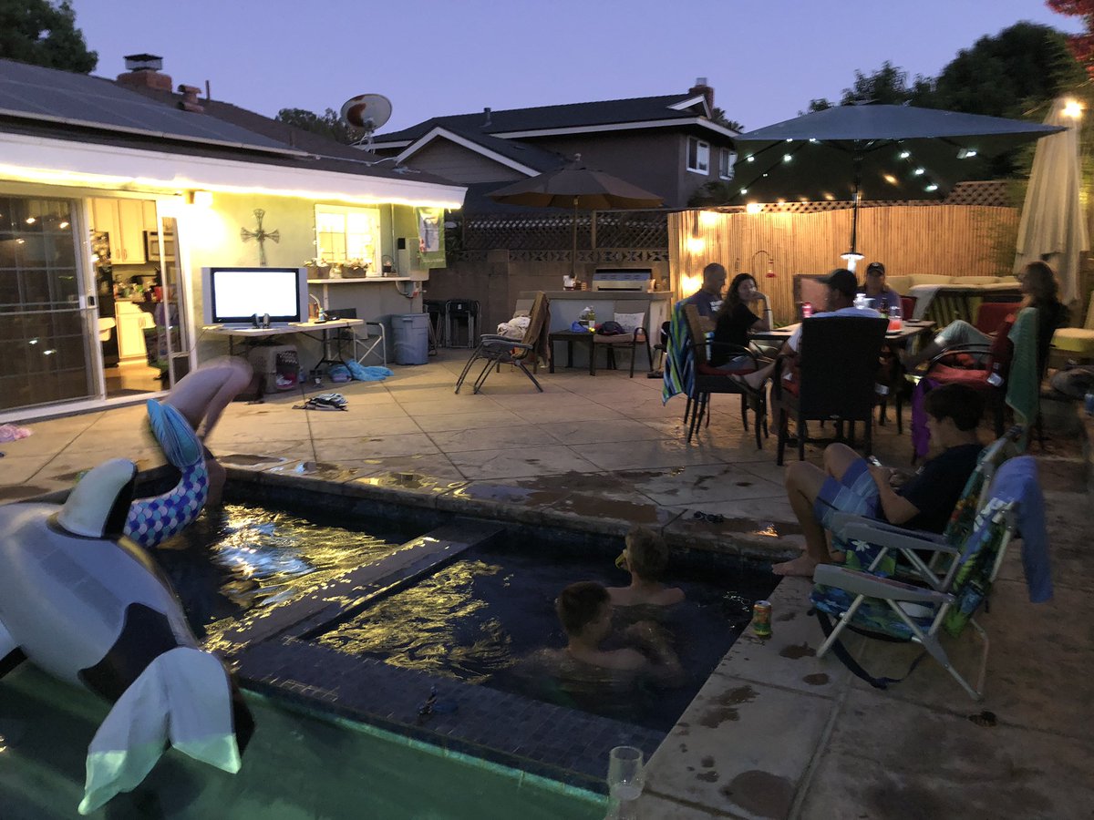 MrsCaulfield99's tweet image. Friday b4 Shark Week..JAWS by the pool 4 kids, cards for adults #fightingadultitis #summerhard