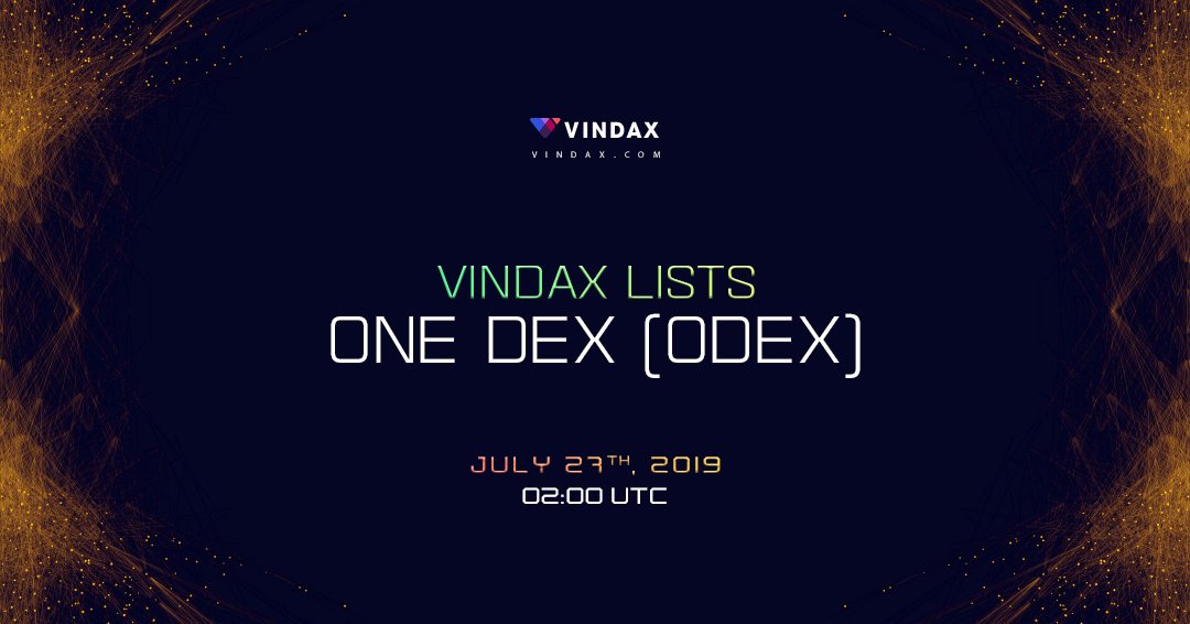 VinDAXOfficial's tweet image. VinDAX will open trading for ODEX/BTC, ODEX/ETH, ODEX/VD, ODEX/USDT trading pairs on 2019/07/27 02:00 UTC. Users can now start depositing One Dex (ODEX) in preparation for trading. 
@OneDexProject

Read full news at: vindax.com/faq/vindax-lis…