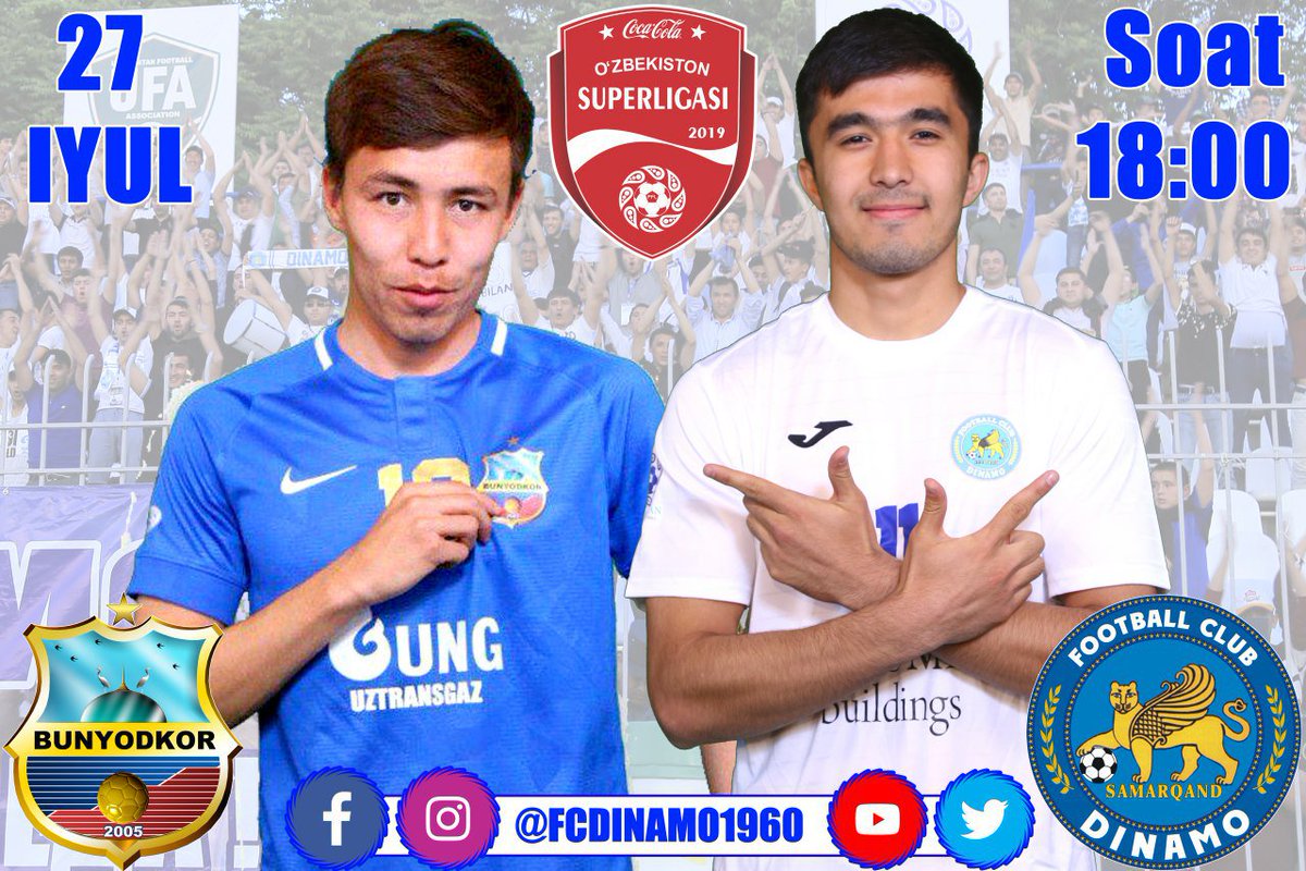 ⛳️ #Превью
«Бунёдкор» - «Динамо»: #Самарқанд жамоаси 5 йил олдинги натижани такрорлай оладими?
fcdinamo.uz/news/sections/…
👉 t.me/FCDinamo1960
