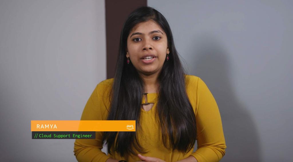 Cloud Support Engineer, Ramya.