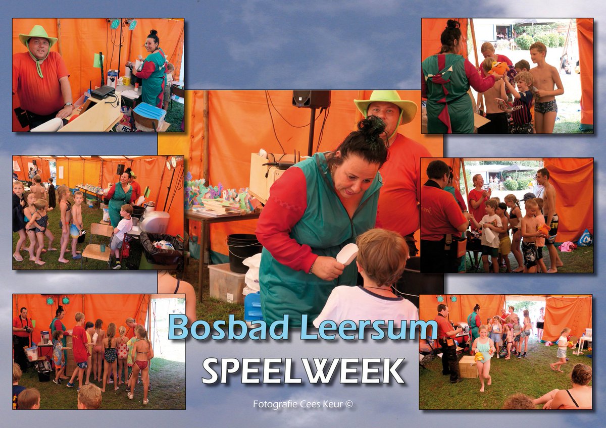 Dankzij al de vrijwilligers en bosbad Leersum de speelweek weer een groot succes.