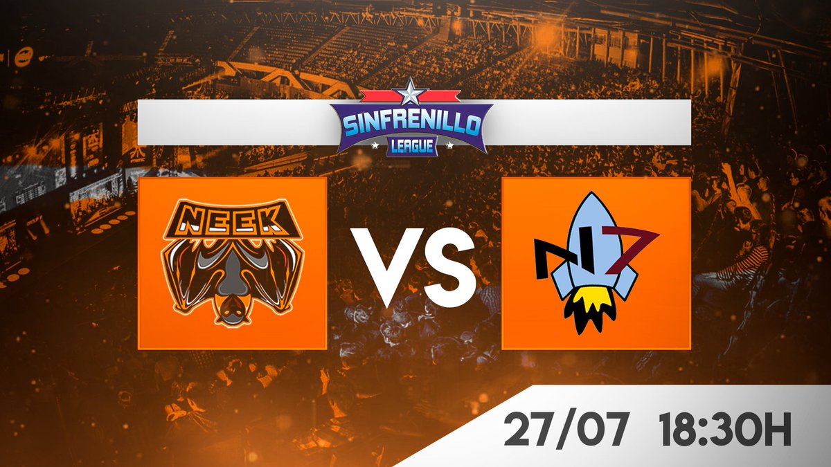 #RL |

Última jornada de la Sinfrenillo el día de hoy. 

🏆 | @SinfrenilloRL
🎯 | <a href="/Number7RL/">Number Seven</a>
🕧 | 18:30 (Hora Española)

Vamos a por la victoria! 😝

#Neek🦇